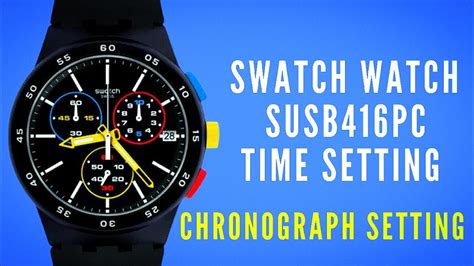 how to set omega swatch watch|swatch chronograph settings.